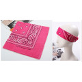 Rose Red Paisley Gedruckt Baumwolle Head Wrap Bandannas